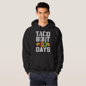 Taco Bout 100 Days Of School Taco Teacher Student パーカ (正面フル)