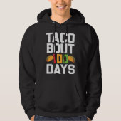 Taco Bout 100 Days Of School Taco  Teacher Student パーカ (正面)
