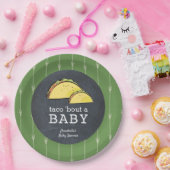 Taco Bout aベビーフィエスタシャルボードベビーシャワー ペーパープレート (パーティー)
