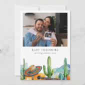 Taco Bout AベビーFiesta写真ベビーシャワー 招待状 (裏面)