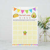 Taco bout a baby - Baby Shower Bingo Game 便箋 (スタンド正面)