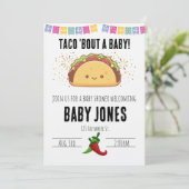 taco 'bout a baby! baby shower invitation 招待状 (スタンド正面)