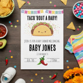 taco 'bout a baby! baby shower invitation 招待状