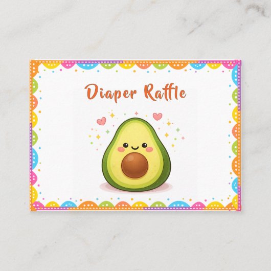 Taco bout a Baby Diaper Raffle 名刺 (正面)