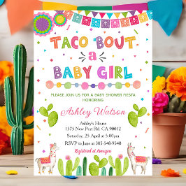 Taco 'Bout a Baby Girl Shower Invitation 招待状