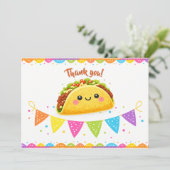 Taco bout a Baby Shower サンキューカード (スタンド正面)