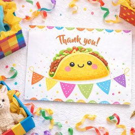 Taco bout a Baby Shower サンキューカード