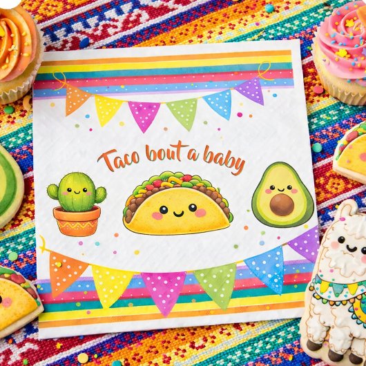 Taco bout a Baby Shower スタンダードランチョンナプキン