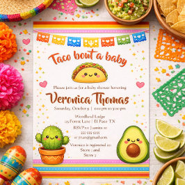 Taco bout a Baby Shower 招待状