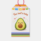 Taco bout a Baby Shower Avocado ギフトタグ (正面)