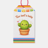 Taco bout a Baby Shower Cactus ギフトタグ (正面)