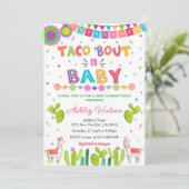 Taco 'Bout a Baby Shower Invitation Fiesta Invite 招待状 (スタンド正面)