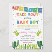 Taco 'Bout a Baby Shower Invitation Fiesta Invite 招待状 (正面)