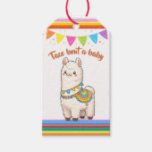 Taco bout a Baby Shower Llama ギフトタグ (正面)