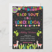 Taco 'Bout a Gender Reveal Party Invitation 招待状 (正面)
