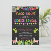 Taco 'Bout a Gender Reveal Party Invitation 招待状 (スタンド正面)