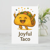 Taco 'Bout a Party Cute Fiesta Birthday Invitation 招待状 (スタンド正面)