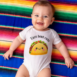 Taco bout cute - taco theme clothing for baby ベビーボディスーツ
