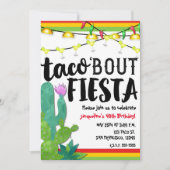 TACO BOUT FIESTA Birthday Party Cinco De Mayo 招待状 (正面)