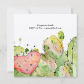 Taco Bout Love - モダンおもしろいフィエスタウェディングカンスメント 招待状 (裏面)