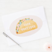 Taco 'Bout Love Bridal Shower  楕円形シール (封筒)