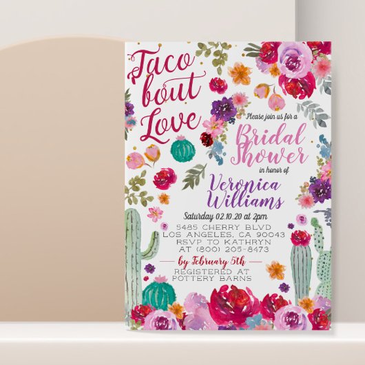 Taco Bout Love Bridal Shower Invitation 招待状