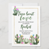 Taco Bout Love I Bridal Shower Invitation 招待状 (正面)
