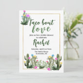 Taco Bout Love I Bridal Shower Invitation 招待状 (スタンド正面)