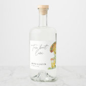 Taco bout Love Mexican Couples Shower リキュールボトルラベル (正面)