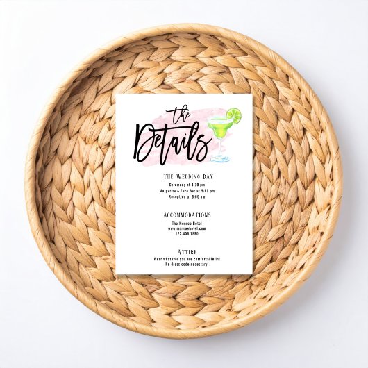 Taco Bout Love Wedding Details Card 出欠カード