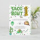 Taco Bout One | ファーストバースデー インビテーション (スタンド正面)