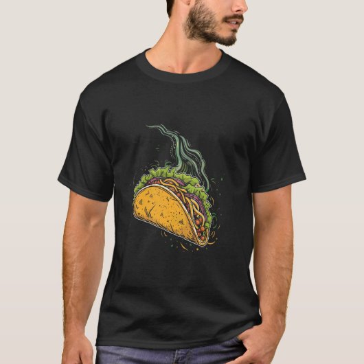 Taco Cartoon Vector Tシャツ (正面)