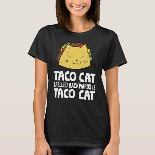 Taco CatのバックスペルはTaco Cat Tシャツ (正面)