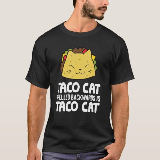 Taco CatのバックスペルはTaco Cat Tシャツ (正面)