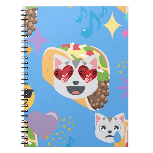 taco cat emoji ノートブック (正面)