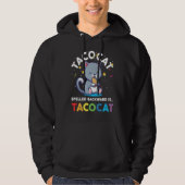 Taco Cat Spelled Backward Is Tacoca Youth Boys Gir パーカ (正面)