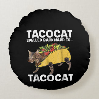 Taco & Cat - Tacocatバックワードはタコカット ラウンドクッション