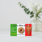 Taco Catering Service Business Cards 名刺 (スタンド正面)