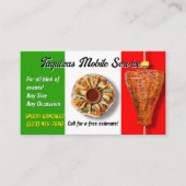 Taco Catering Service Business Cards 名刺 (正面)