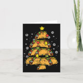 Taco Christmas Tree Xmas Mexican Food  カード (正面)