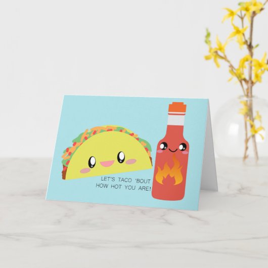 TACO 'HOT Greeting Card カード (黄色い花)
