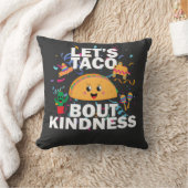 Taco Kindness – Fun Positive Food Art Design クッション (ブランケット)
