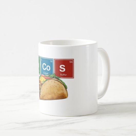 Taco Lover - Tac祝に対する情熱 コーヒーマグカップ (正面右)