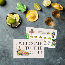 Taco Loyalty Card | Fiesta Rewards Punch Card 名刺