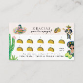 Taco Loyalty Card | Fiesta Rewards Punch Card 名刺 (裏面)
