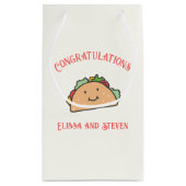 Taco-of Love Customizable スモールペーパーバッグ (裏面)