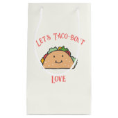 Taco-of Love Customizable スモールペーパーバッグ (正面)
