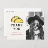 Taco Photo Thank You Announcementはがき 案内ポストカード (正面/裏面)