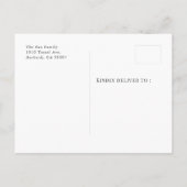 Taco Photo Thank You Announcementはがき 案内ポストカード (裏面)