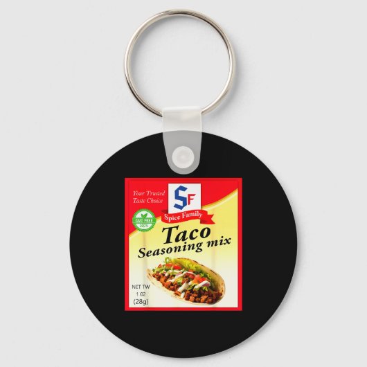 Taco Seasoning Mix Funny Mexico Cinco De Mayo Grou キーホルダー (正面)